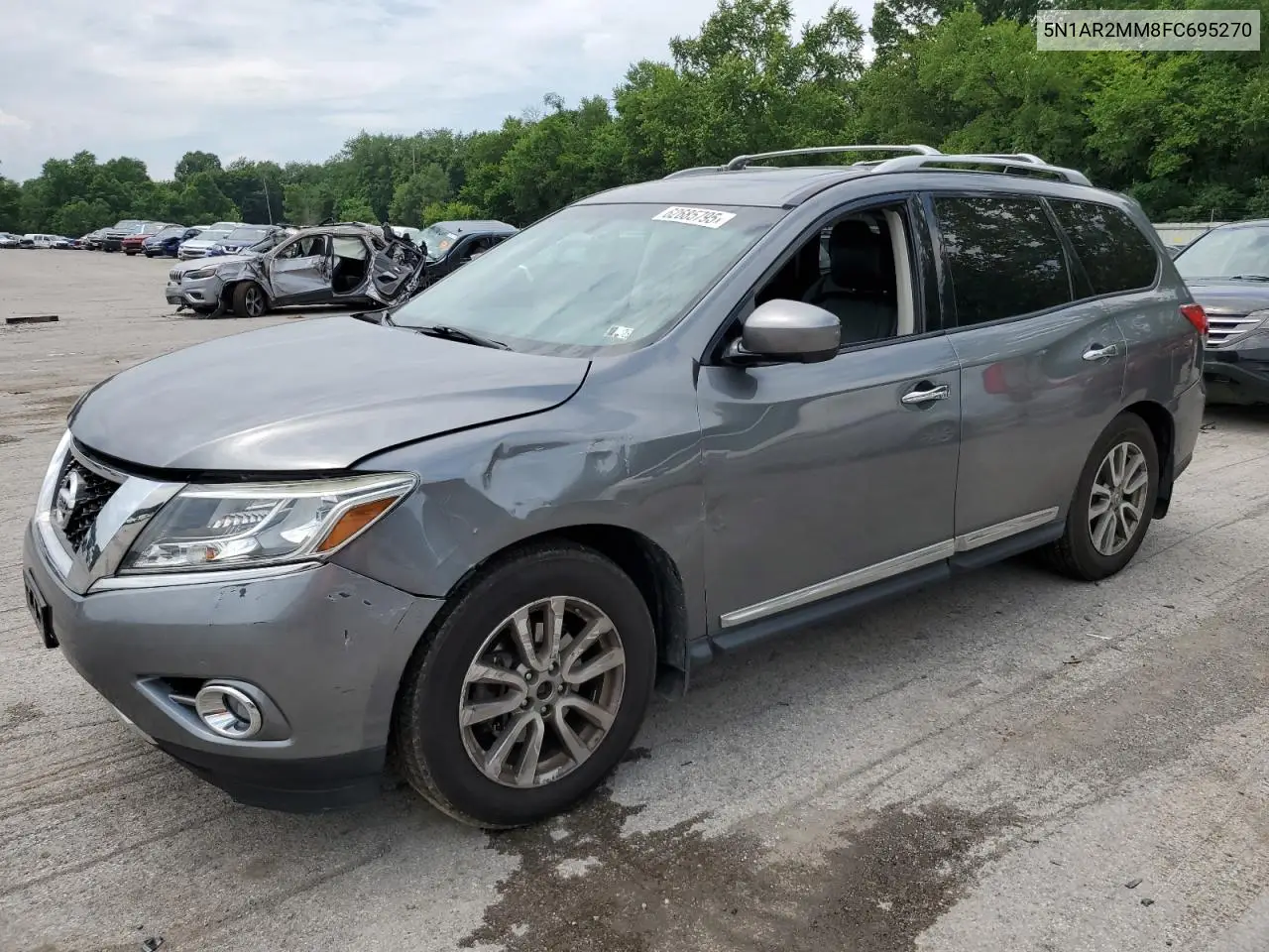2015 Nissan Pathfinder S VIN: 5N1AR2MM8FC695270 Lot: 62685795