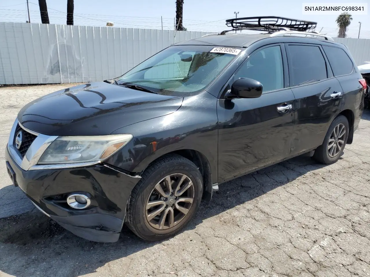 2015 Nissan Pathfinder S VIN: 5N1AR2MN8FC698341 Lot: 62870365