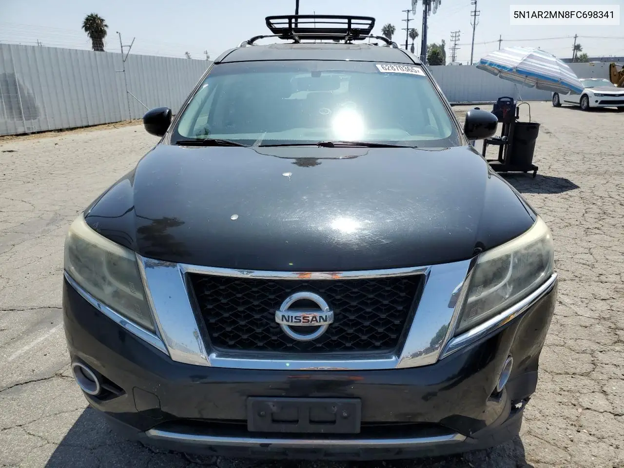 2015 Nissan Pathfinder S VIN: 5N1AR2MN8FC698341 Lot: 62870365