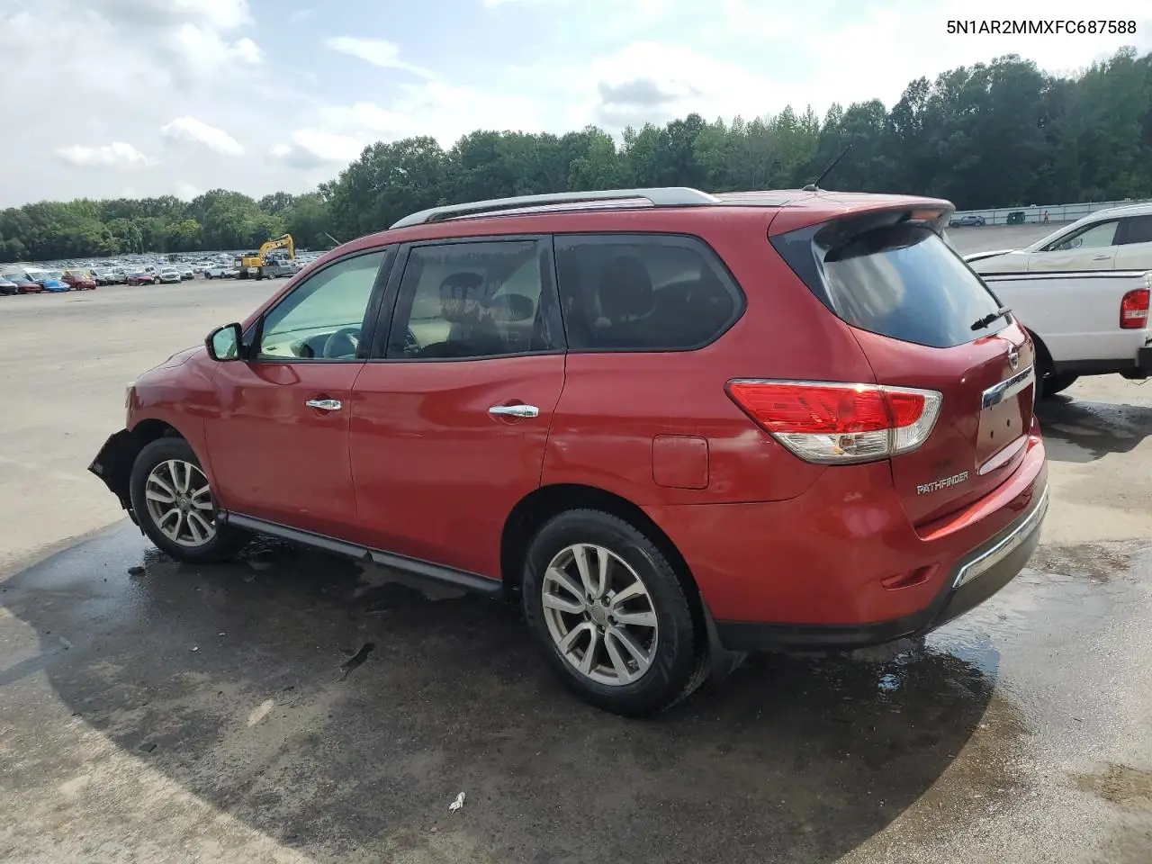 2015 Nissan Pathfinder S VIN: 5N1AR2MMXFC687588 Lot: 62910345