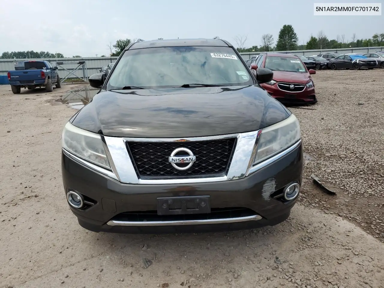 2015 Nissan Pathfinder S VIN: 5N1AR2MM0FC701742 Lot: 63276445