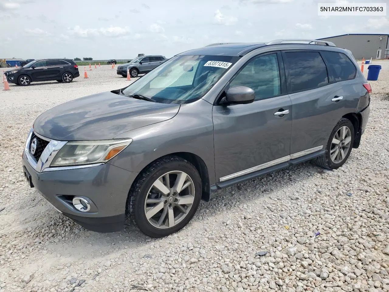 2015 Nissan Pathfinder S VIN: 5N1AR2MN1FC703363 Lot: 63371315