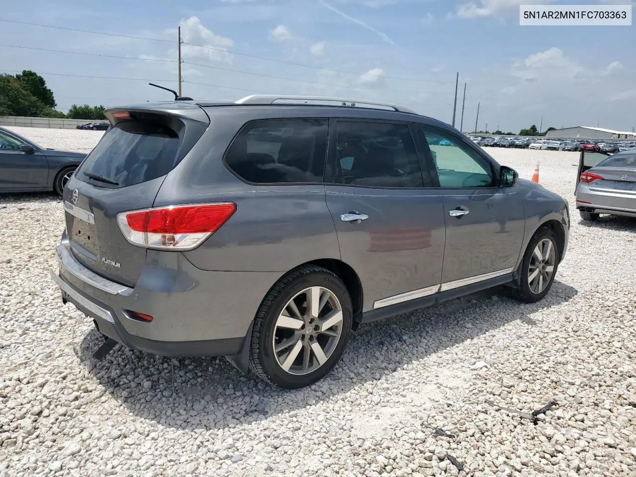 2015 Nissan Pathfinder S VIN: 5N1AR2MN1FC703363 Lot: 63371315