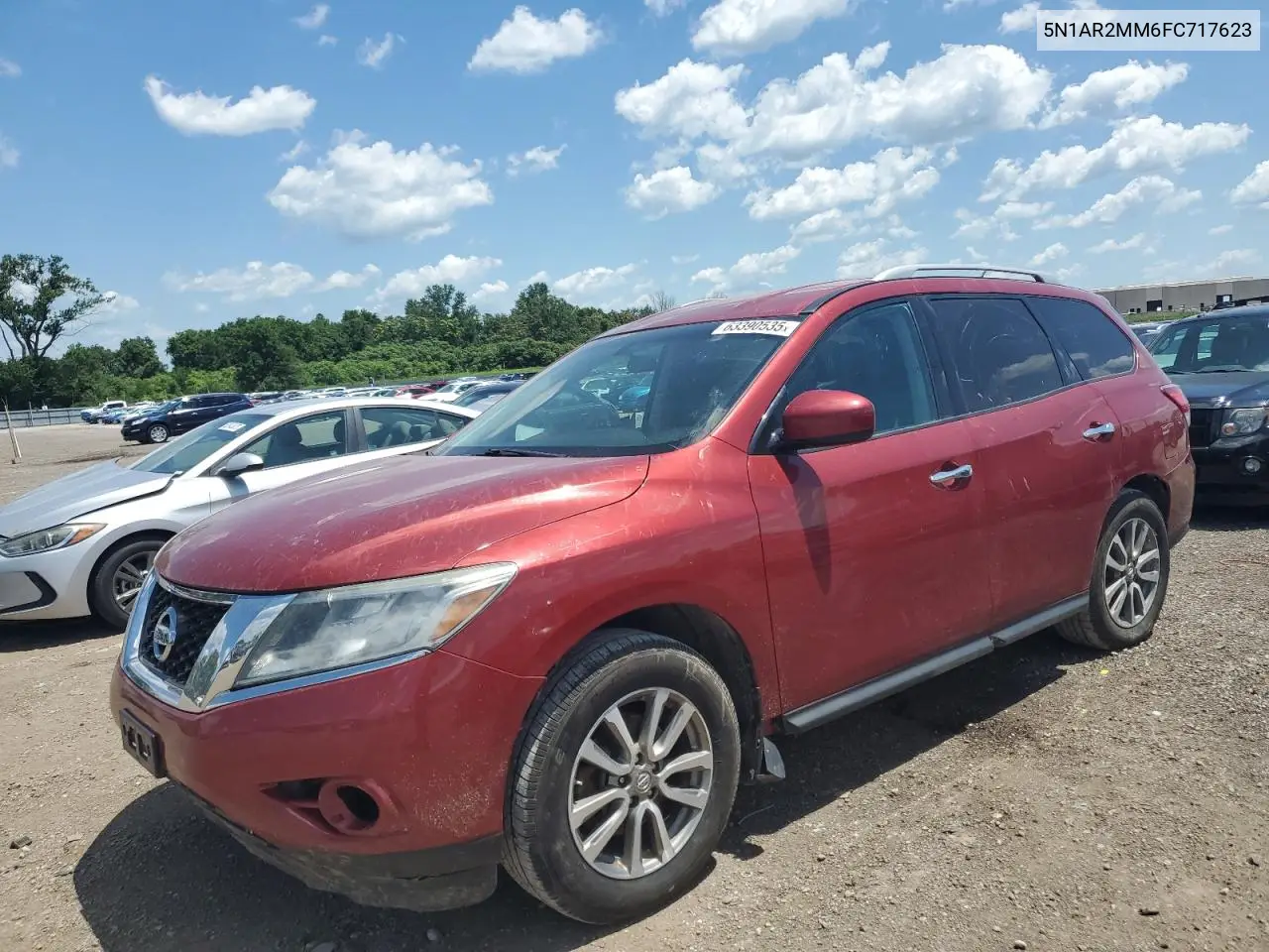 2015 Nissan Pathfinder S VIN: 5N1AR2MM6FC717623 Lot: 63390535