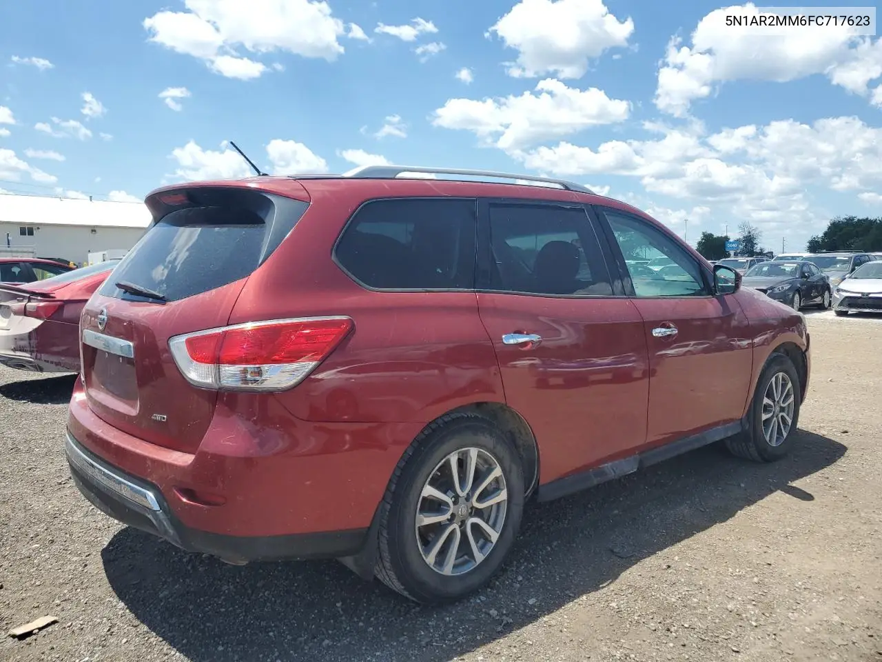 2015 Nissan Pathfinder S VIN: 5N1AR2MM6FC717623 Lot: 63390535