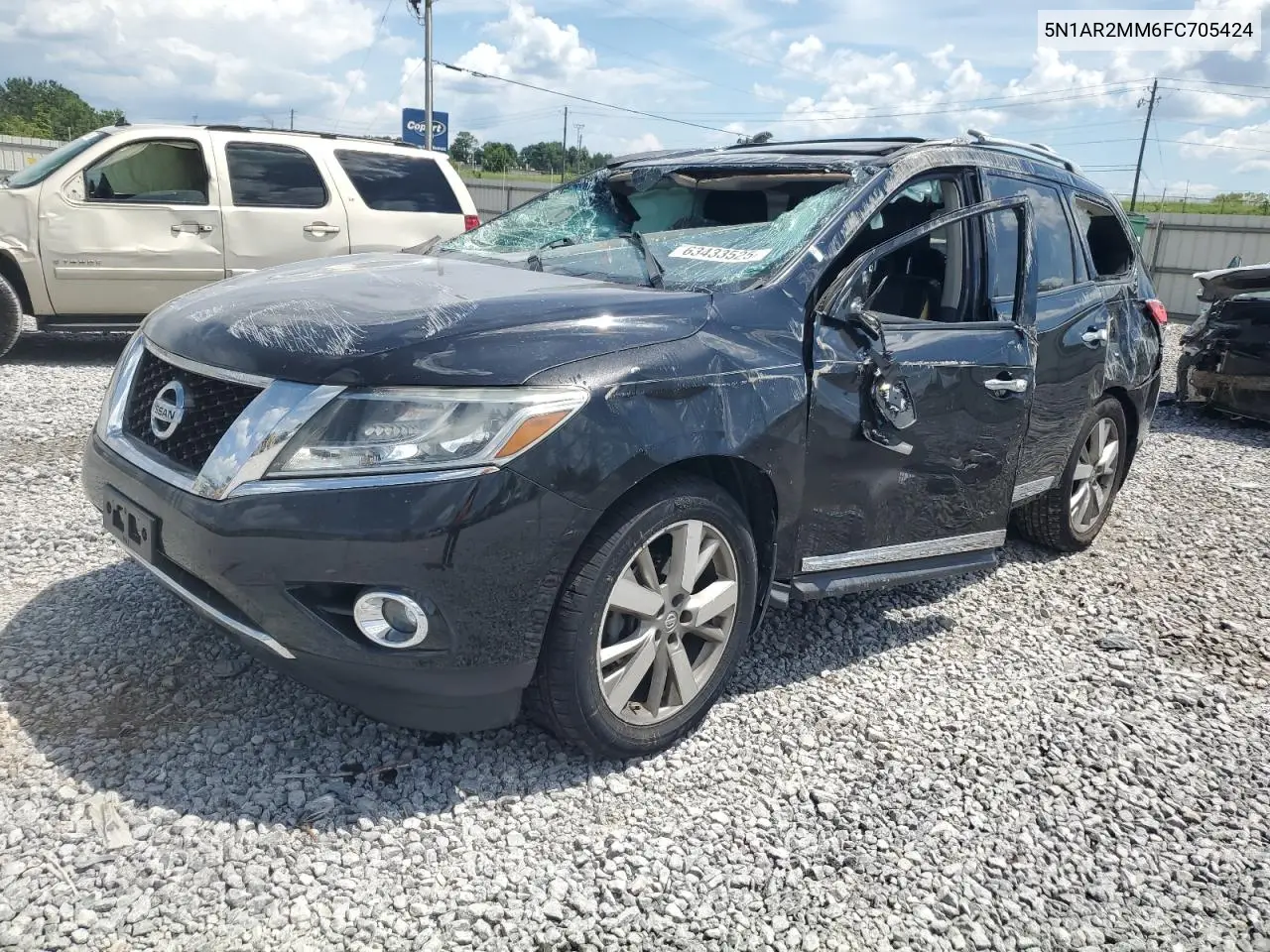 2015 Nissan Pathfinder S VIN: 5N1AR2MM6FC705424 Lot: 63433525