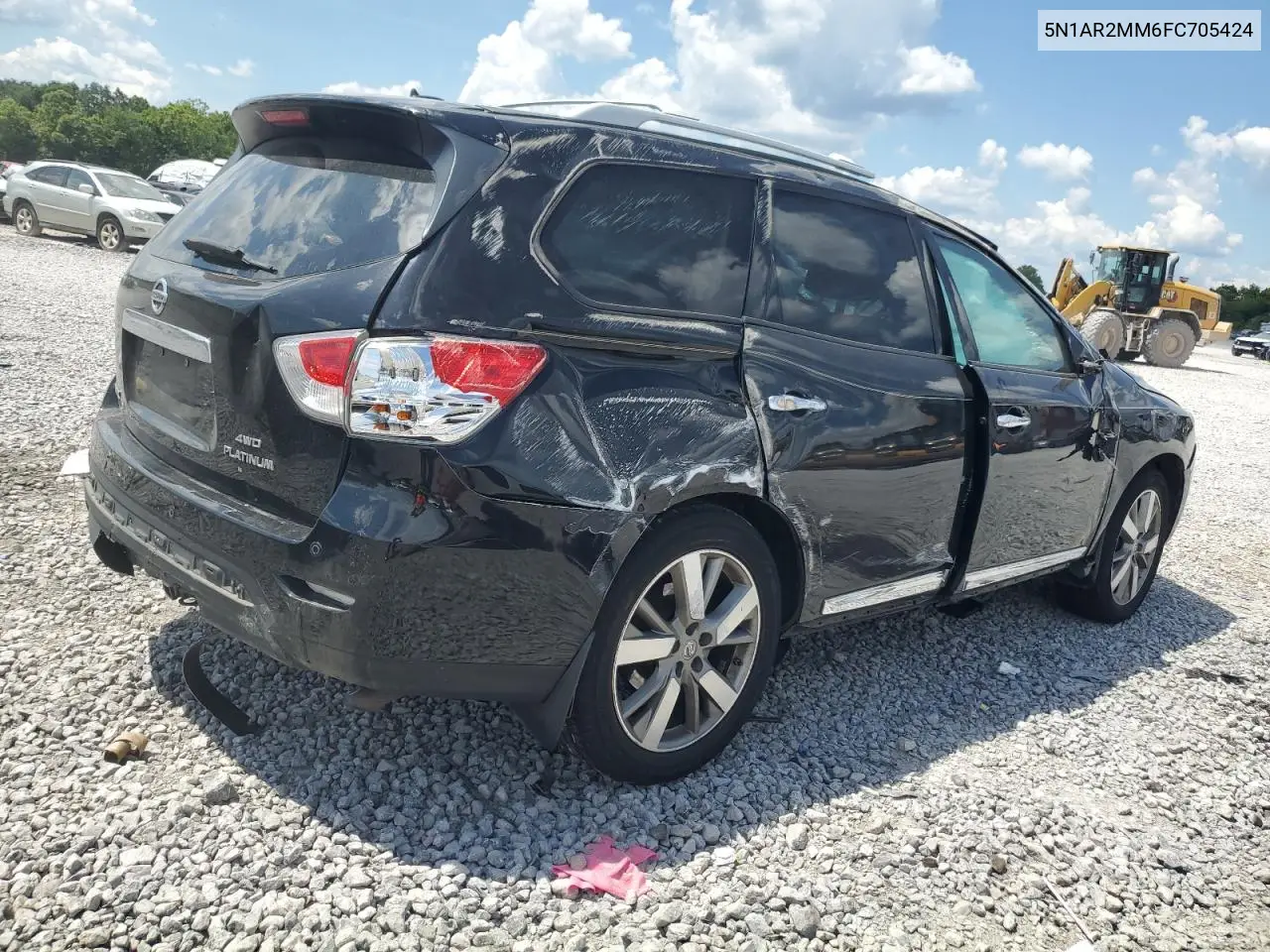 2015 Nissan Pathfinder S VIN: 5N1AR2MM6FC705424 Lot: 63433525