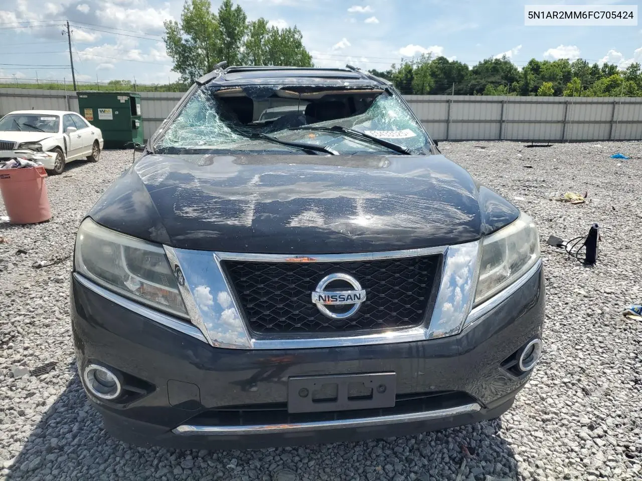 2015 Nissan Pathfinder S VIN: 5N1AR2MM6FC705424 Lot: 63433525