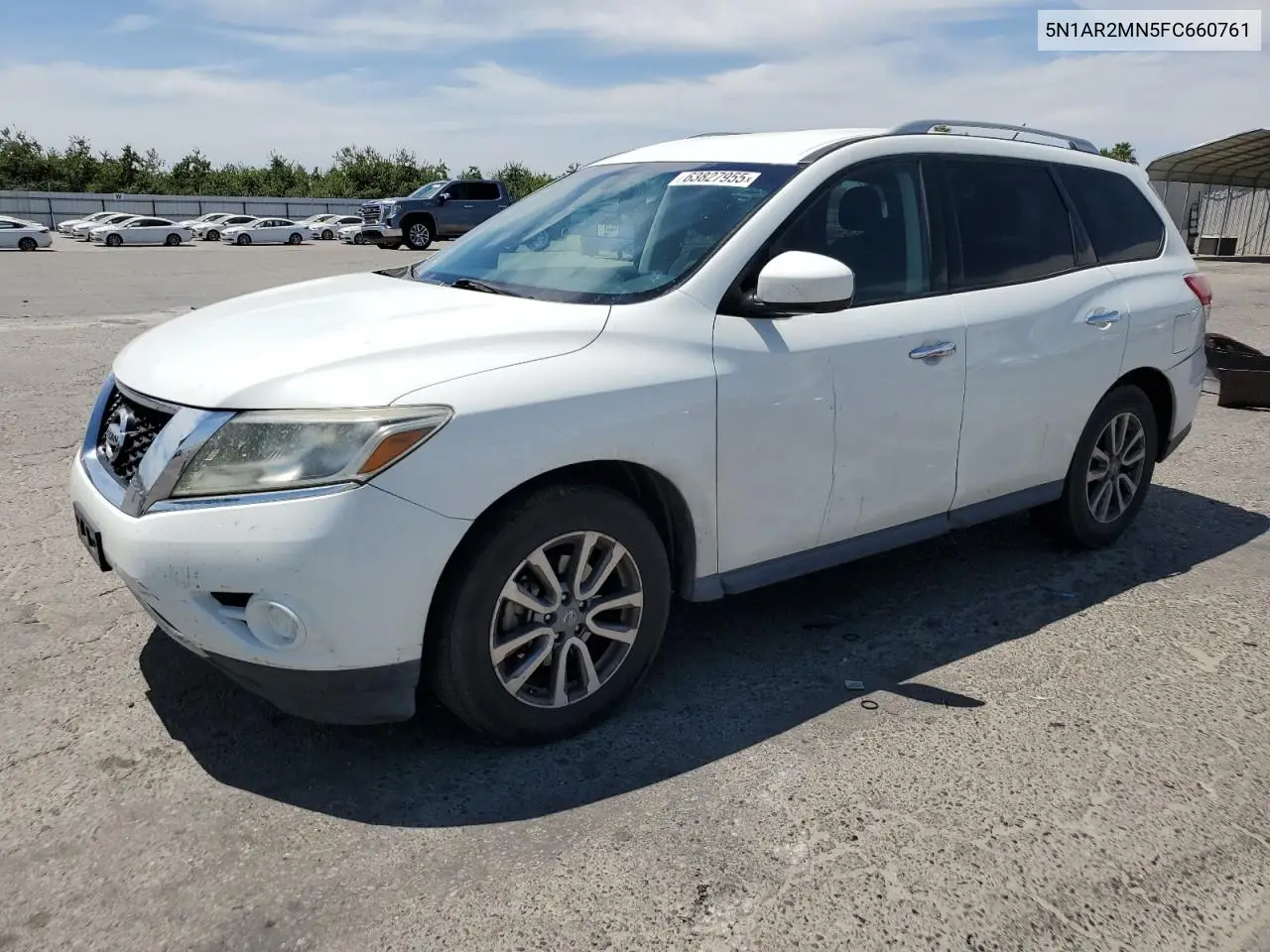 2015 Nissan Pathfinder S VIN: 5N1AR2MN5FC660761 Lot: 63827955