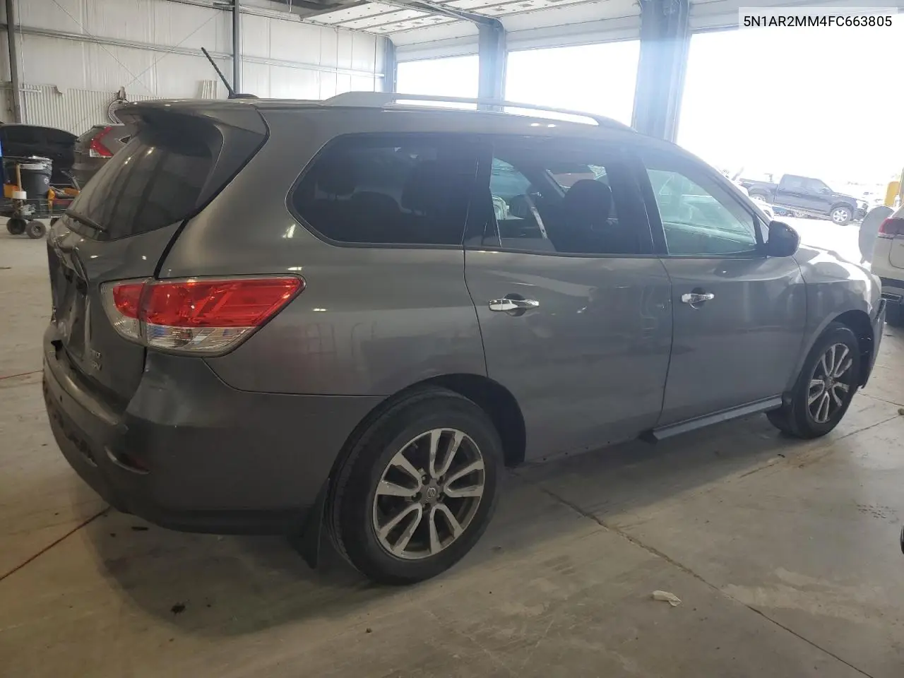 2015 Nissan Pathfinder S VIN: 5N1AR2MM4FC663805 Lot: 65717115