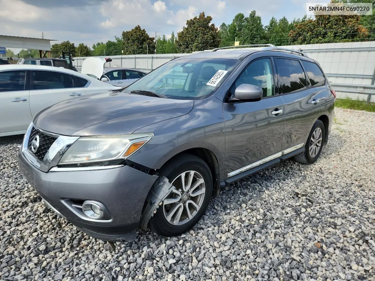 2015 Nissan Pathfinder S VIN: 5N1AR2MN4FC690270 Lot: 66142585