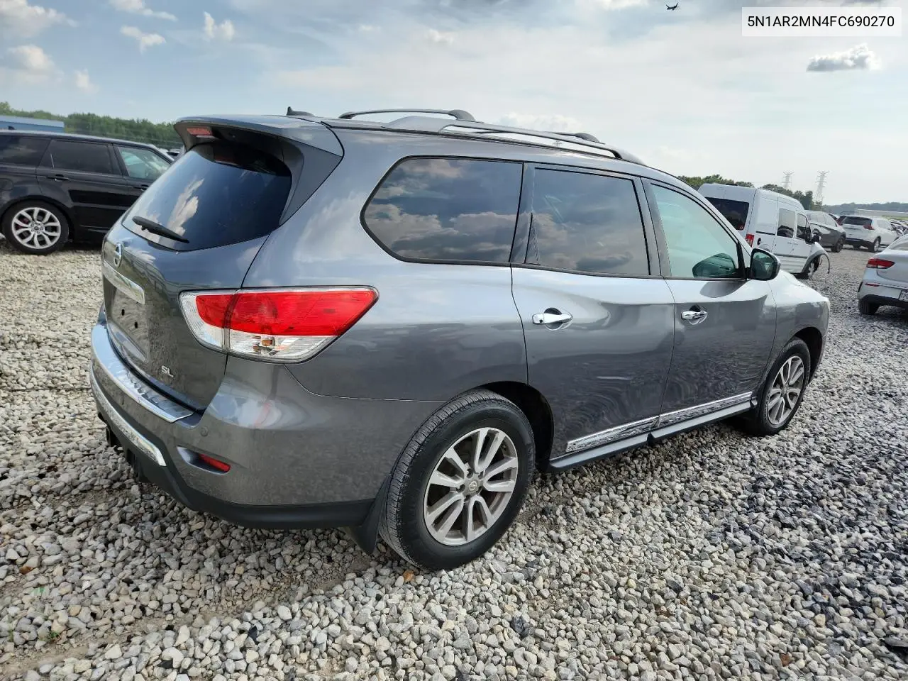 2015 Nissan Pathfinder S VIN: 5N1AR2MN4FC690270 Lot: 66142585