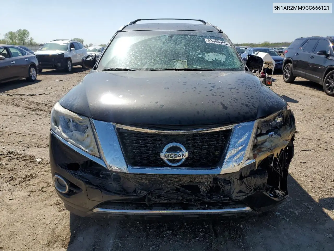 2016 Nissan Pathfinder S VIN: 5N1AR2MM9GC666121 Lot: 53886955