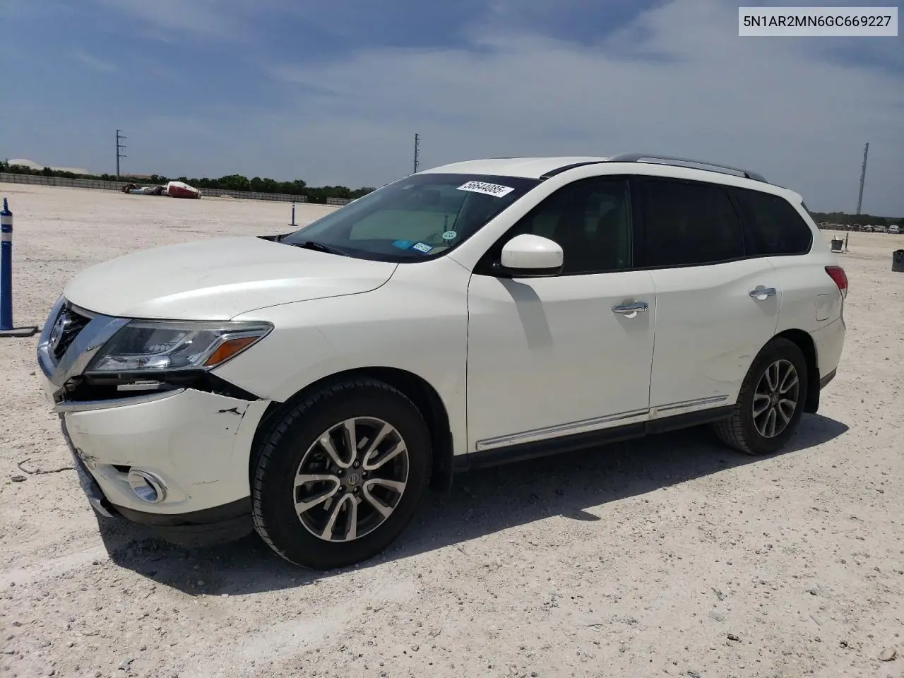 2016 Nissan Pathfinder S VIN: 5N1AR2MN6GC669227 Lot: 56644085