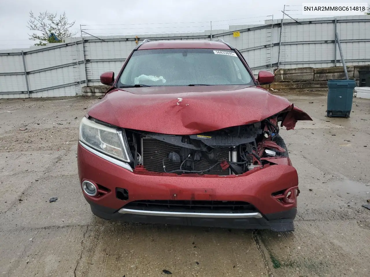 2016 Nissan Pathfinder S VIN: 5N1AR2MM8GC614818 Lot: 56833695