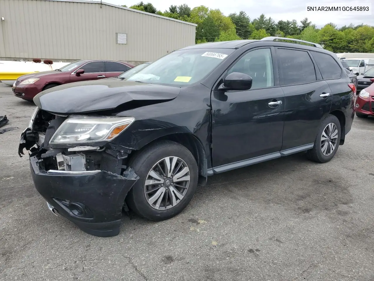 2016 Nissan Pathfinder S VIN: 5N1AR2MM1GC645893 Lot: 56866765