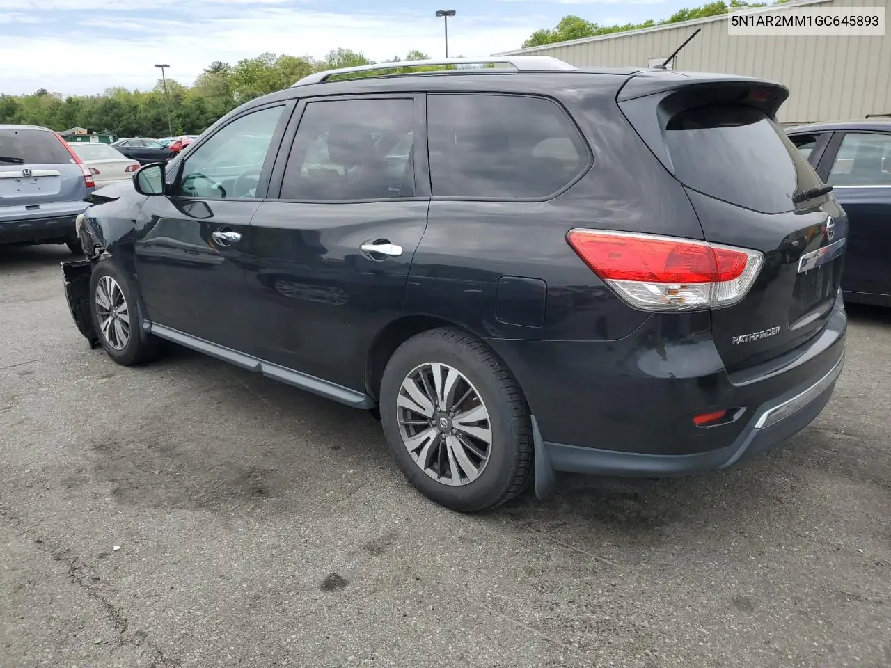 2016 Nissan Pathfinder S VIN: 5N1AR2MM1GC645893 Lot: 56866765