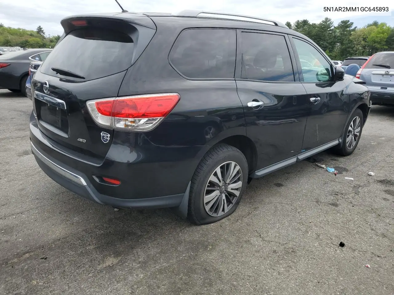 2016 Nissan Pathfinder S VIN: 5N1AR2MM1GC645893 Lot: 56866765