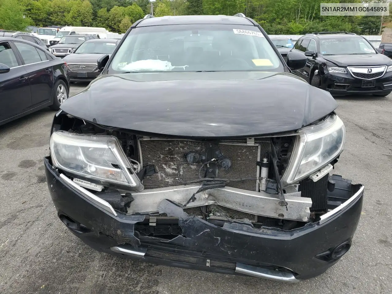 2016 Nissan Pathfinder S VIN: 5N1AR2MM1GC645893 Lot: 56866765