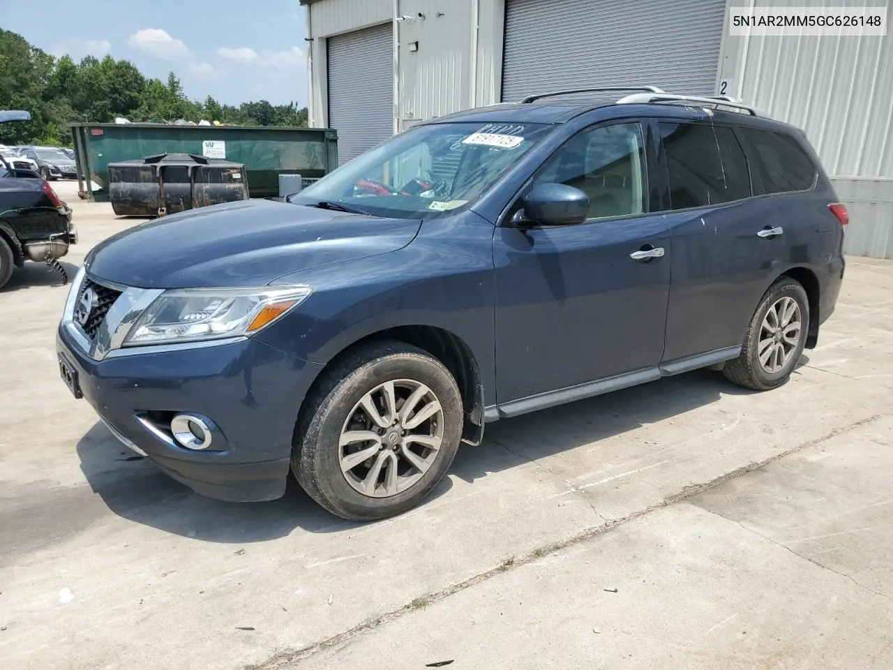 2016 Nissan Pathfinder S VIN: 5N1AR2MM5GC626148 Lot: 61917125