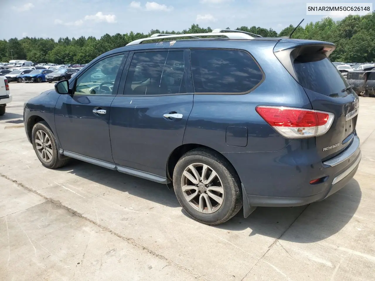2016 Nissan Pathfinder S VIN: 5N1AR2MM5GC626148 Lot: 61917125