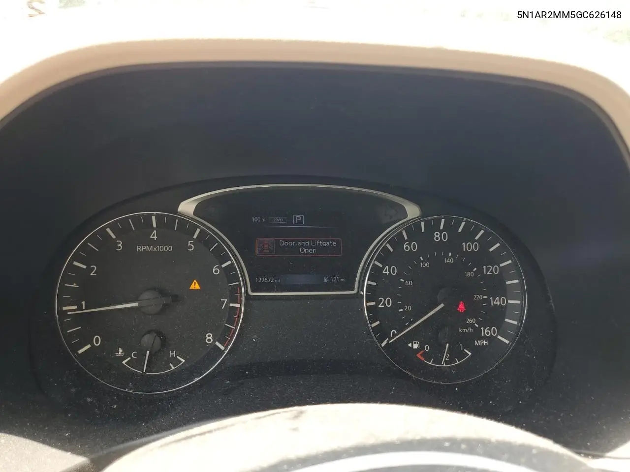 2016 Nissan Pathfinder S VIN: 5N1AR2MM5GC626148 Lot: 61917125