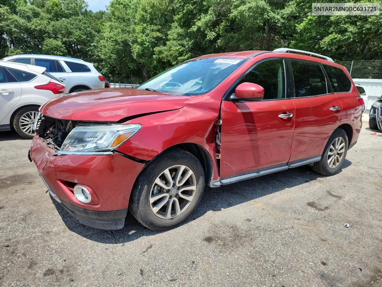 2016 Nissan Pathfinder S VIN: 5N1AR2MN0GC631721 Lot: 62662545