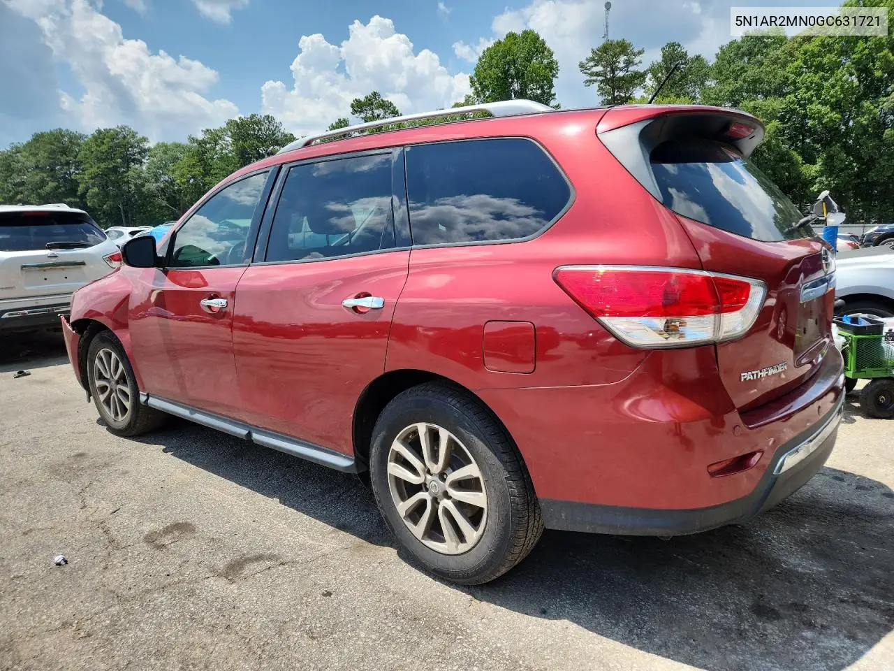 2016 Nissan Pathfinder S VIN: 5N1AR2MN0GC631721 Lot: 62662545