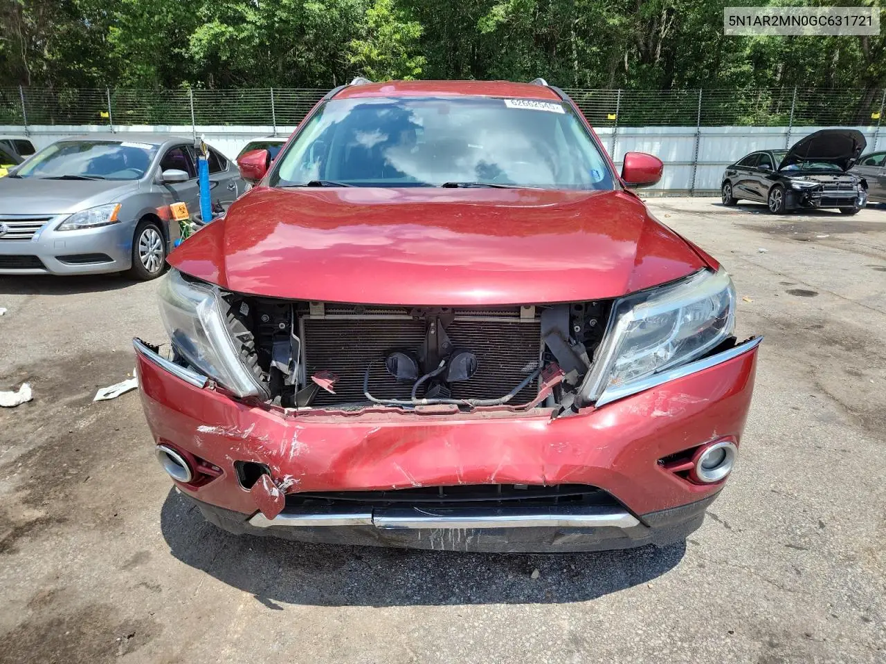 2016 Nissan Pathfinder S VIN: 5N1AR2MN0GC631721 Lot: 62662545