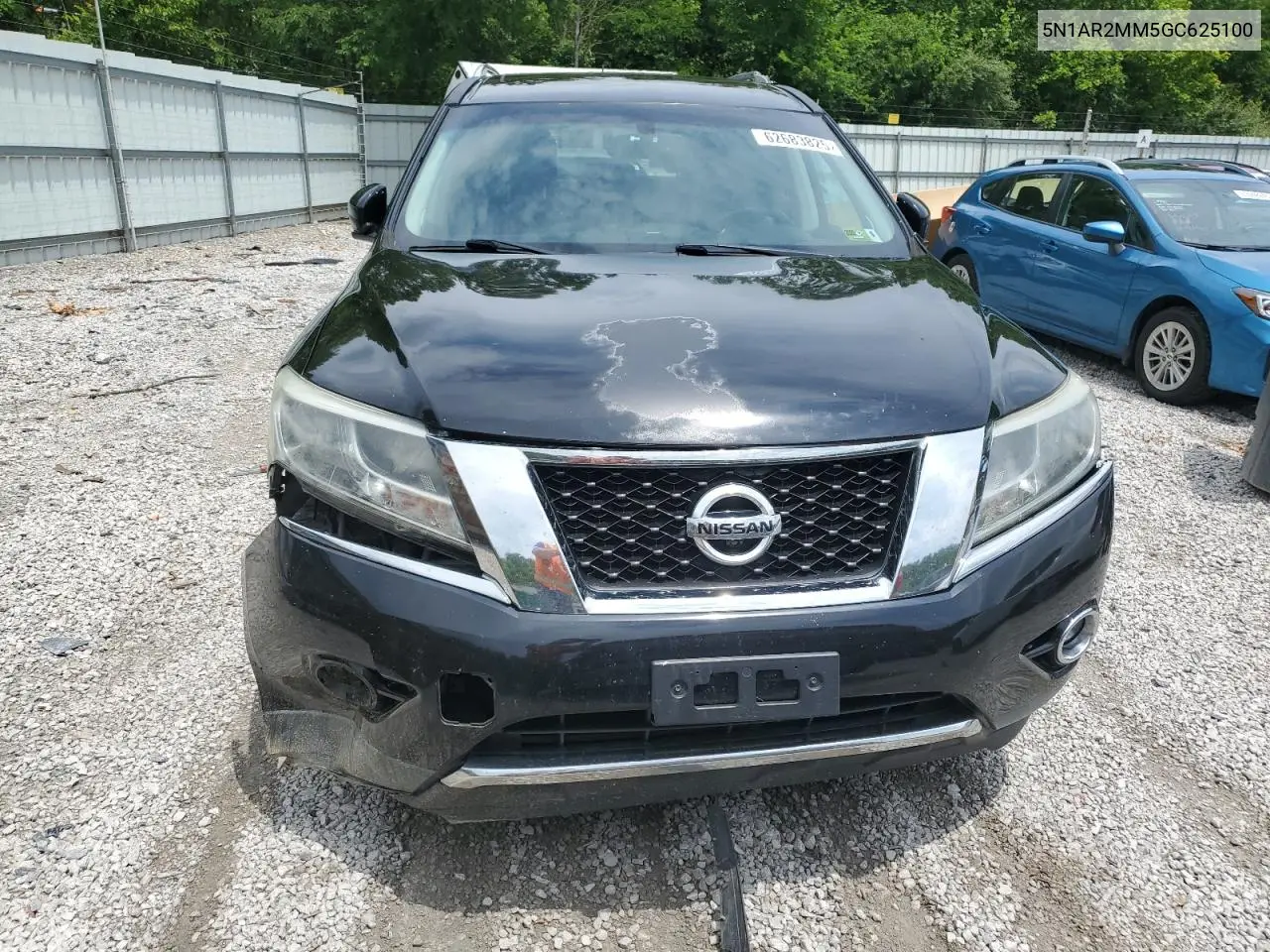 2016 Nissan Pathfinder S VIN: 5N1AR2MM5GC625100 Lot: 62683825