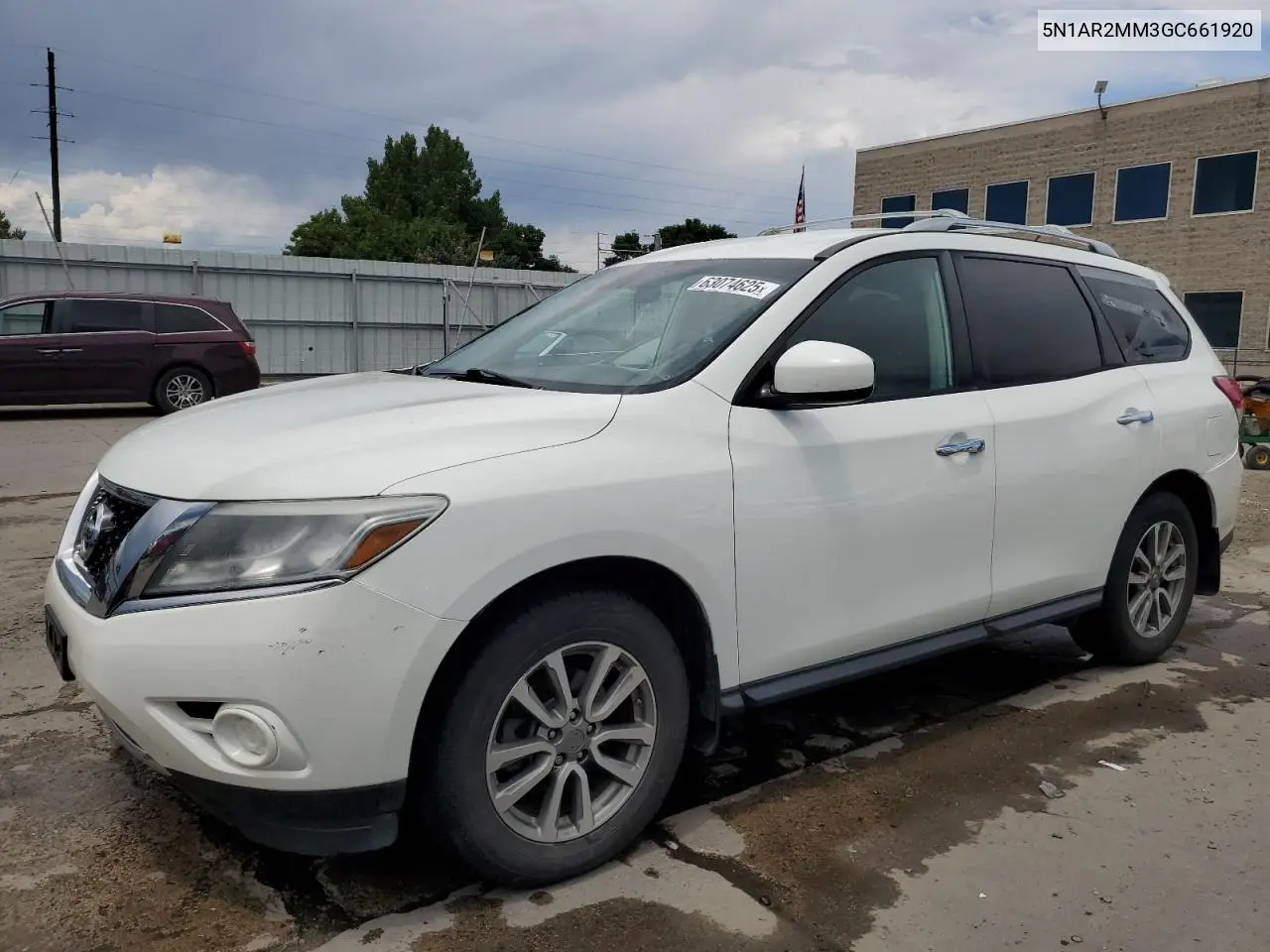 2016 Nissan Pathfinder S VIN: 5N1AR2MM3GC661920 Lot: 63074625