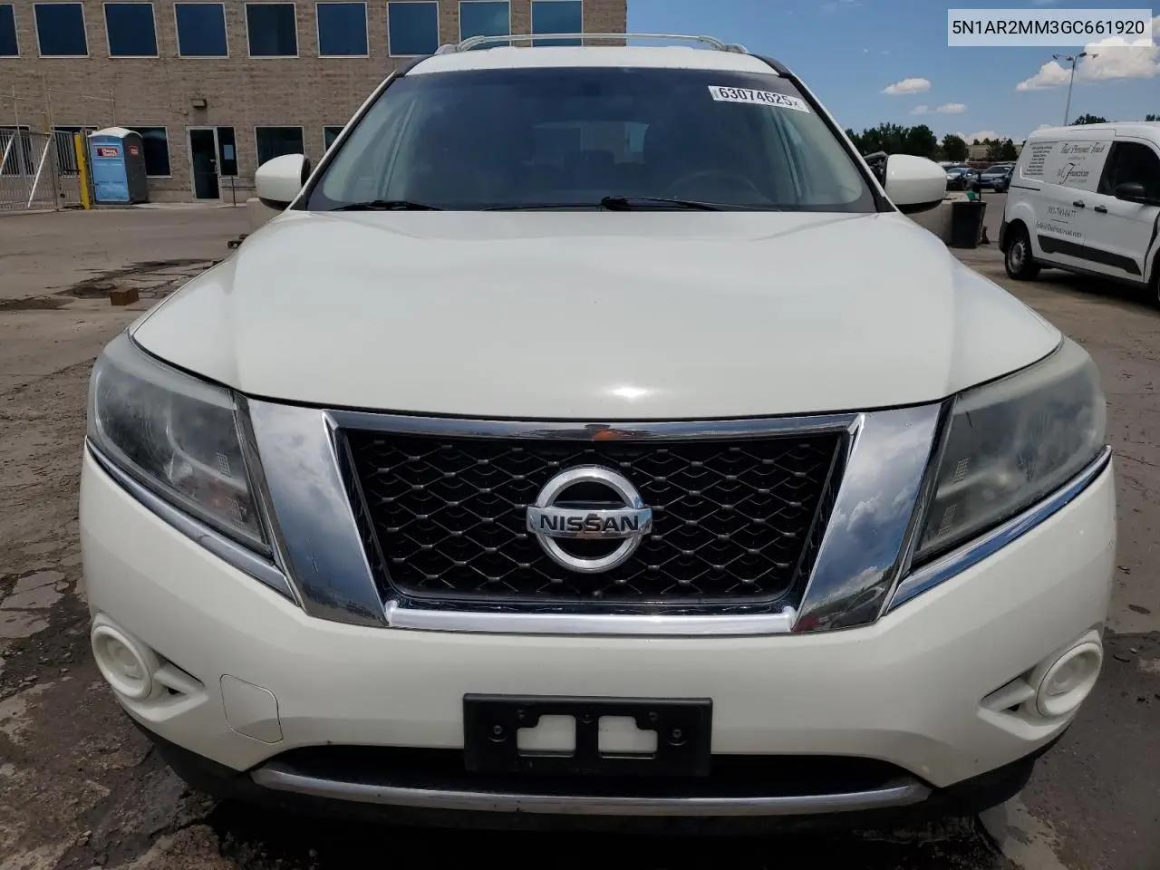 2016 Nissan Pathfinder S VIN: 5N1AR2MM3GC661920 Lot: 63074625