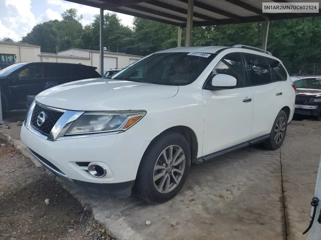 2016 Nissan Pathfinder S VIN: 5N1AR2MN7GC602524 Lot: 63211865
