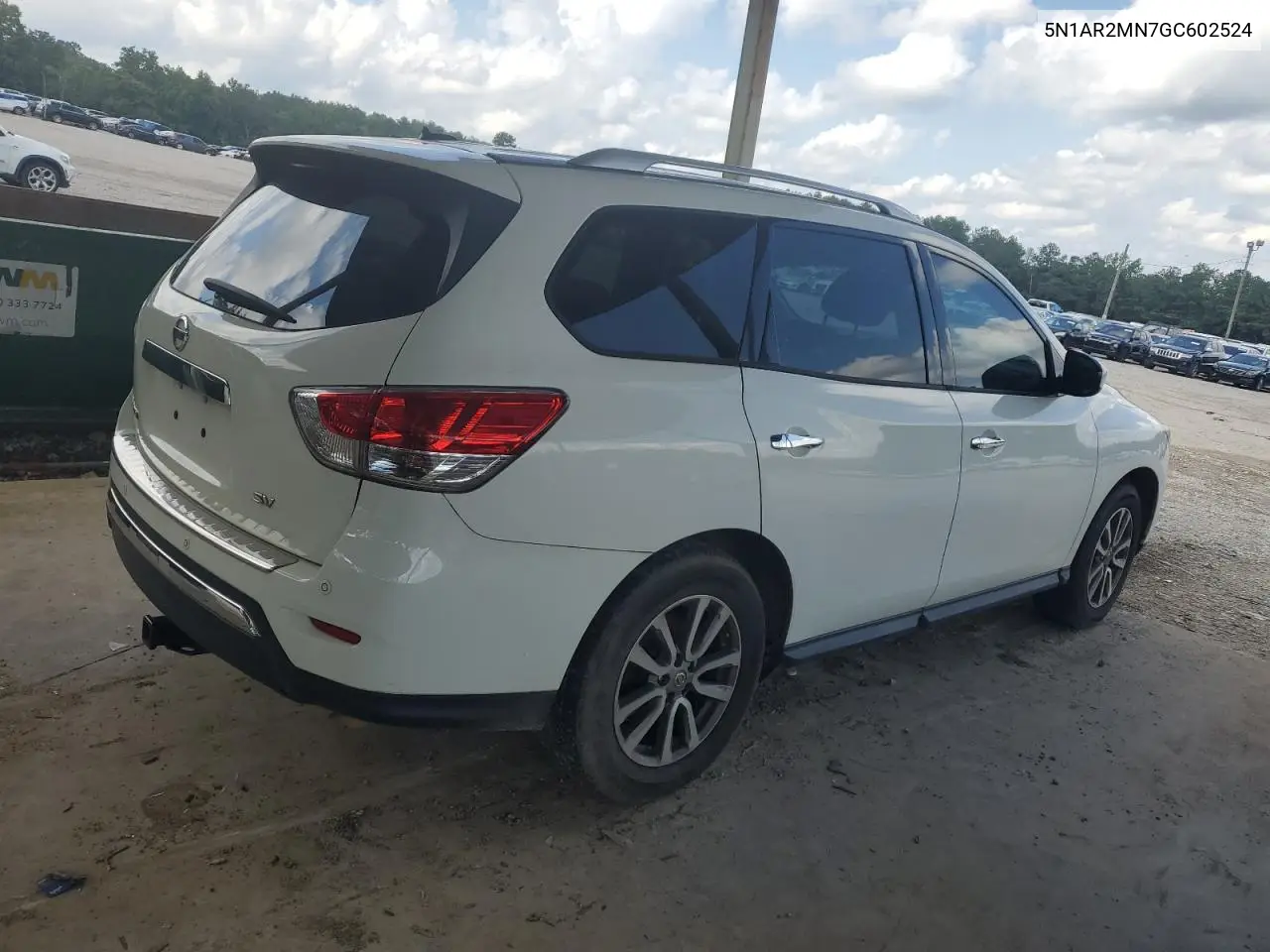 2016 Nissan Pathfinder S VIN: 5N1AR2MN7GC602524 Lot: 63211865