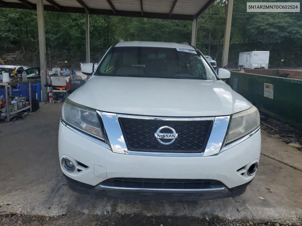 2016 Nissan Pathfinder S VIN: 5N1AR2MN7GC602524 Lot: 63211865