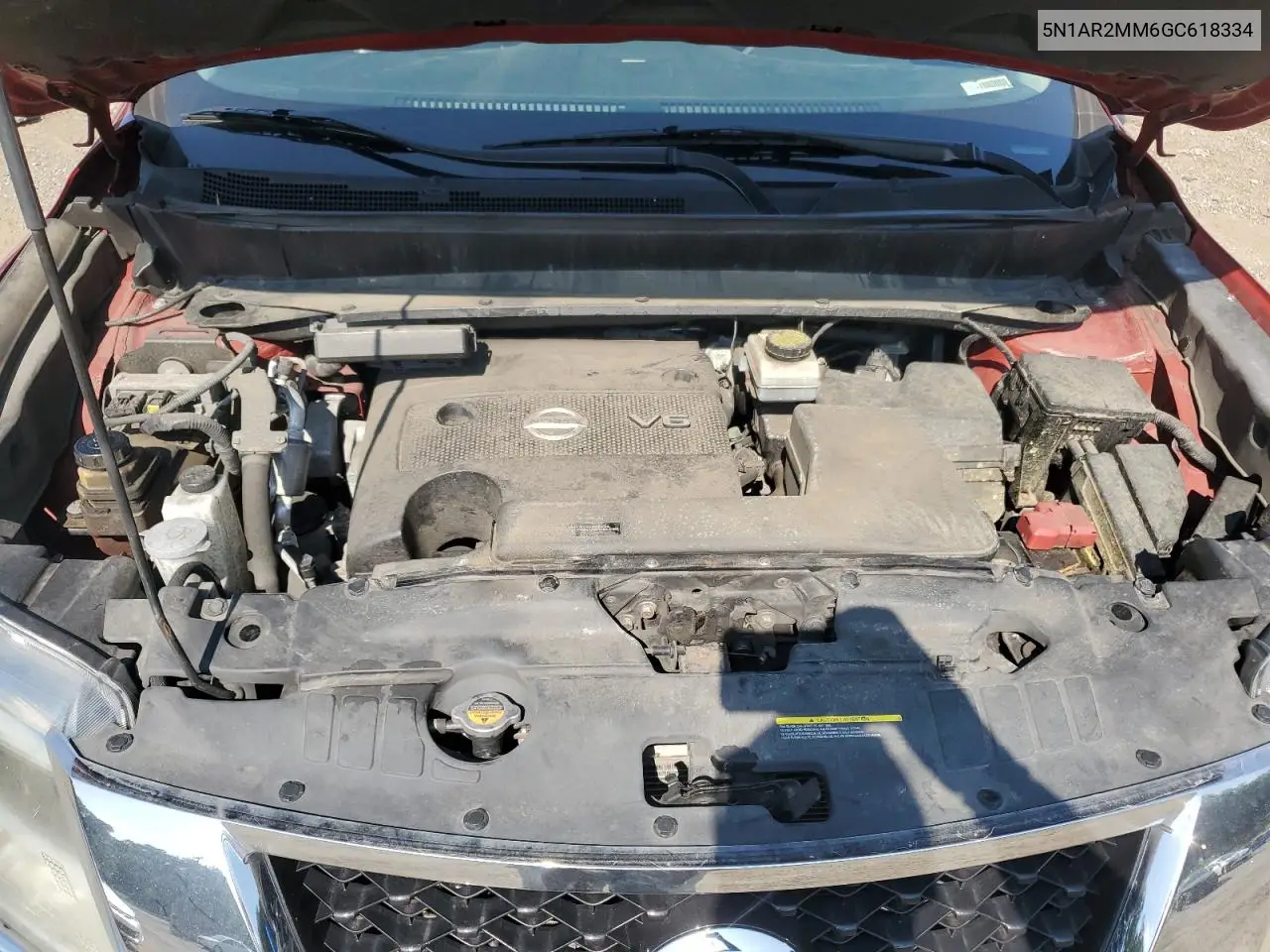 2016 Nissan Pathfinder S VIN: 5N1AR2MM6GC618334 Lot: 65502695