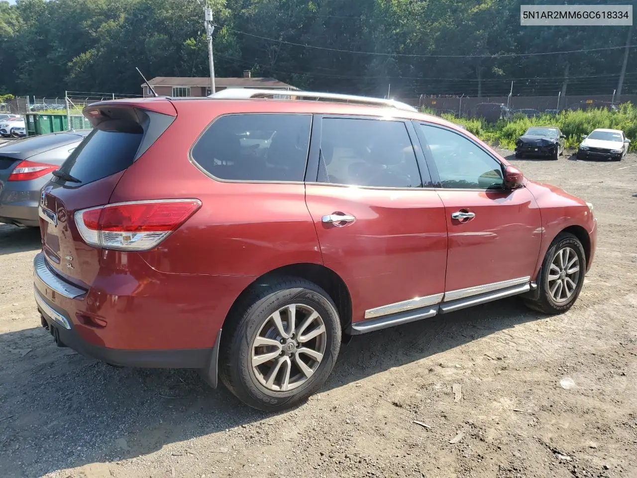 2016 Nissan Pathfinder S VIN: 5N1AR2MM6GC618334 Lot: 65502695