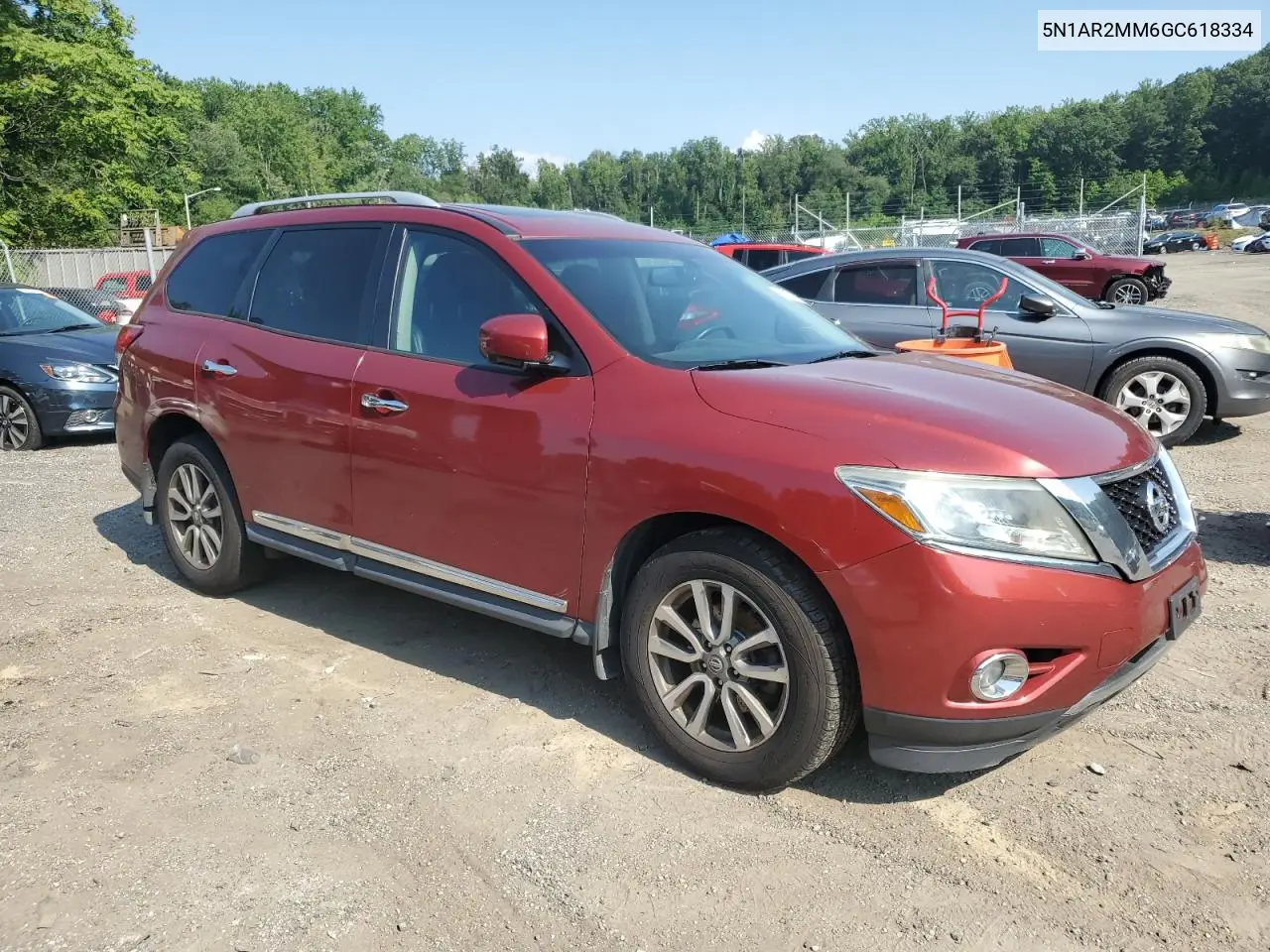 2016 Nissan Pathfinder S VIN: 5N1AR2MM6GC618334 Lot: 65502695