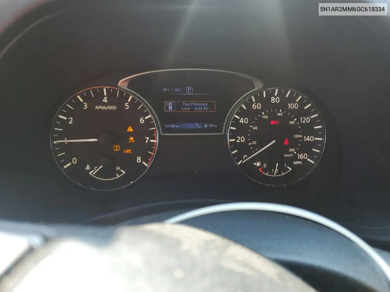 2016 Nissan Pathfinder S VIN: 5N1AR2MM6GC618334 Lot: 65502695