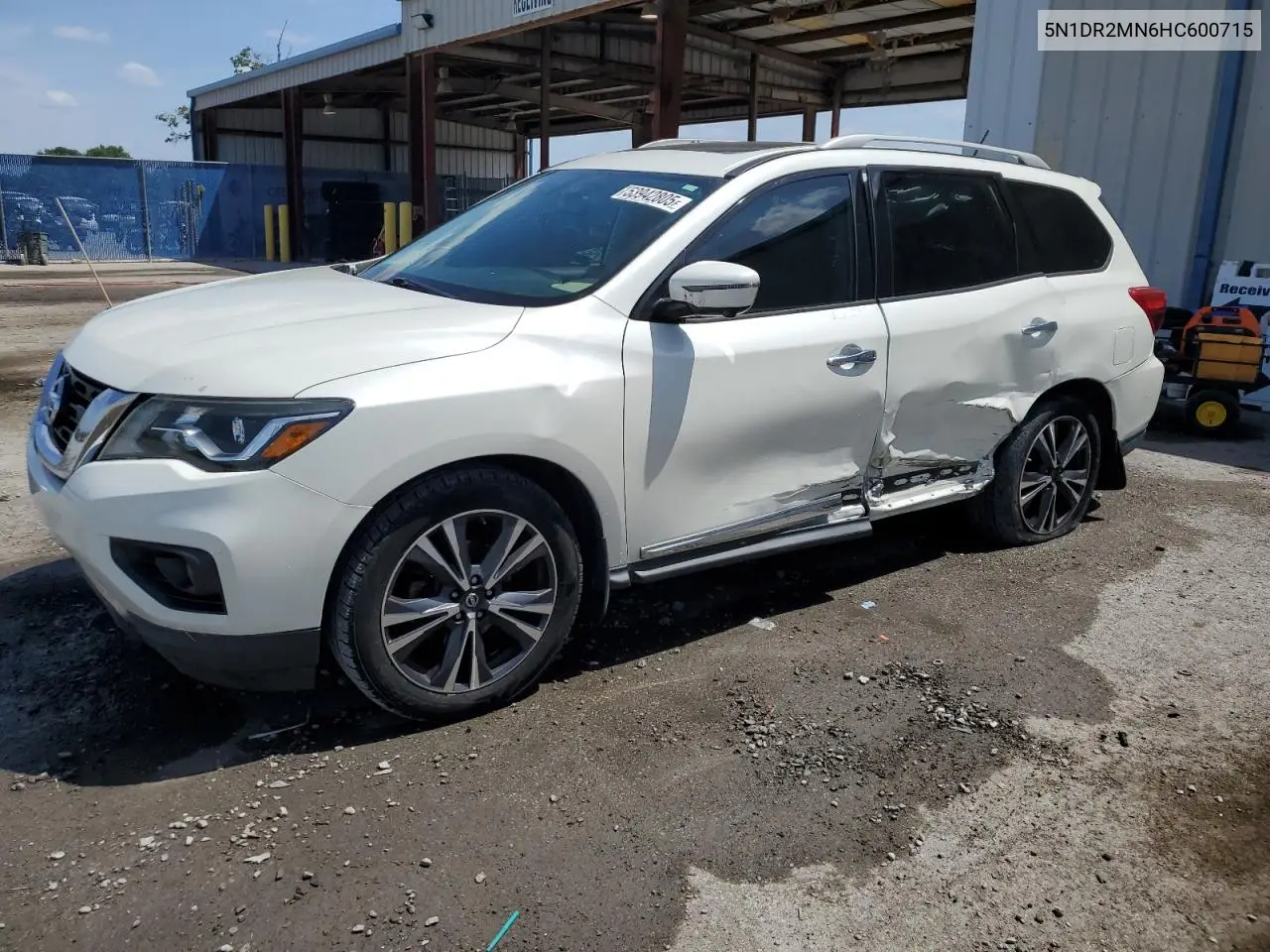 2017 Nissan Pathfinder S VIN: 5N1DR2MN6HC600715 Lot: 53942805