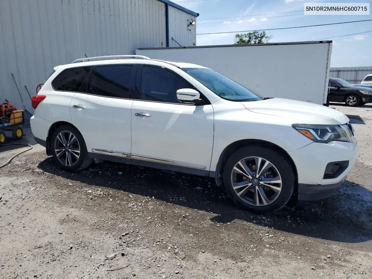 2017 Nissan Pathfinder S VIN: 5N1DR2MN6HC600715 Lot: 53942805