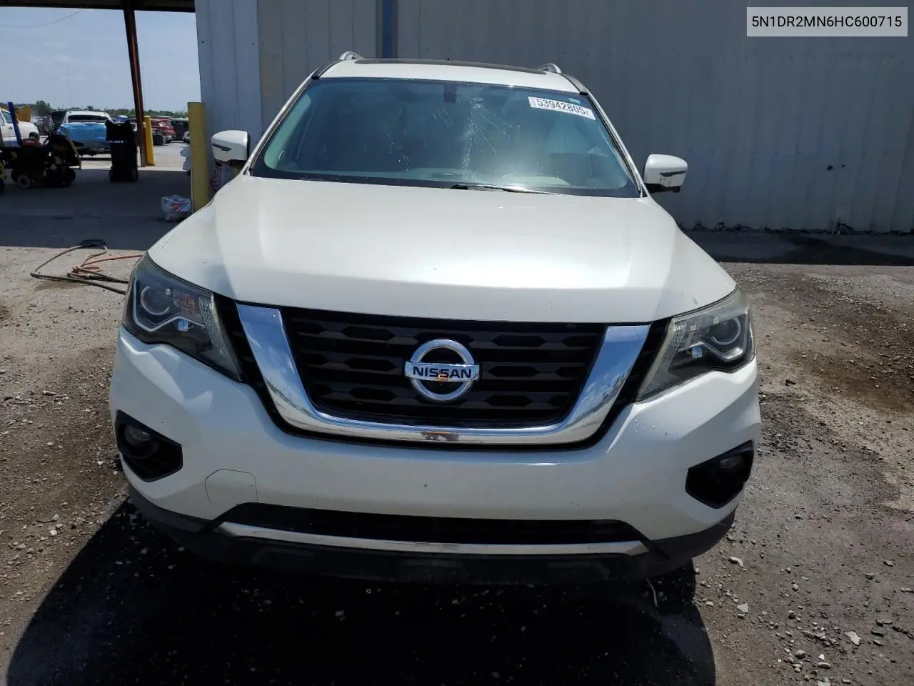 2017 Nissan Pathfinder S VIN: 5N1DR2MN6HC600715 Lot: 53942805
