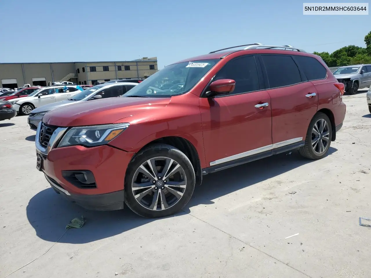 2017 Nissan Pathfinder S VIN: 5N1DR2MM3HC603644 Lot: 56005925
