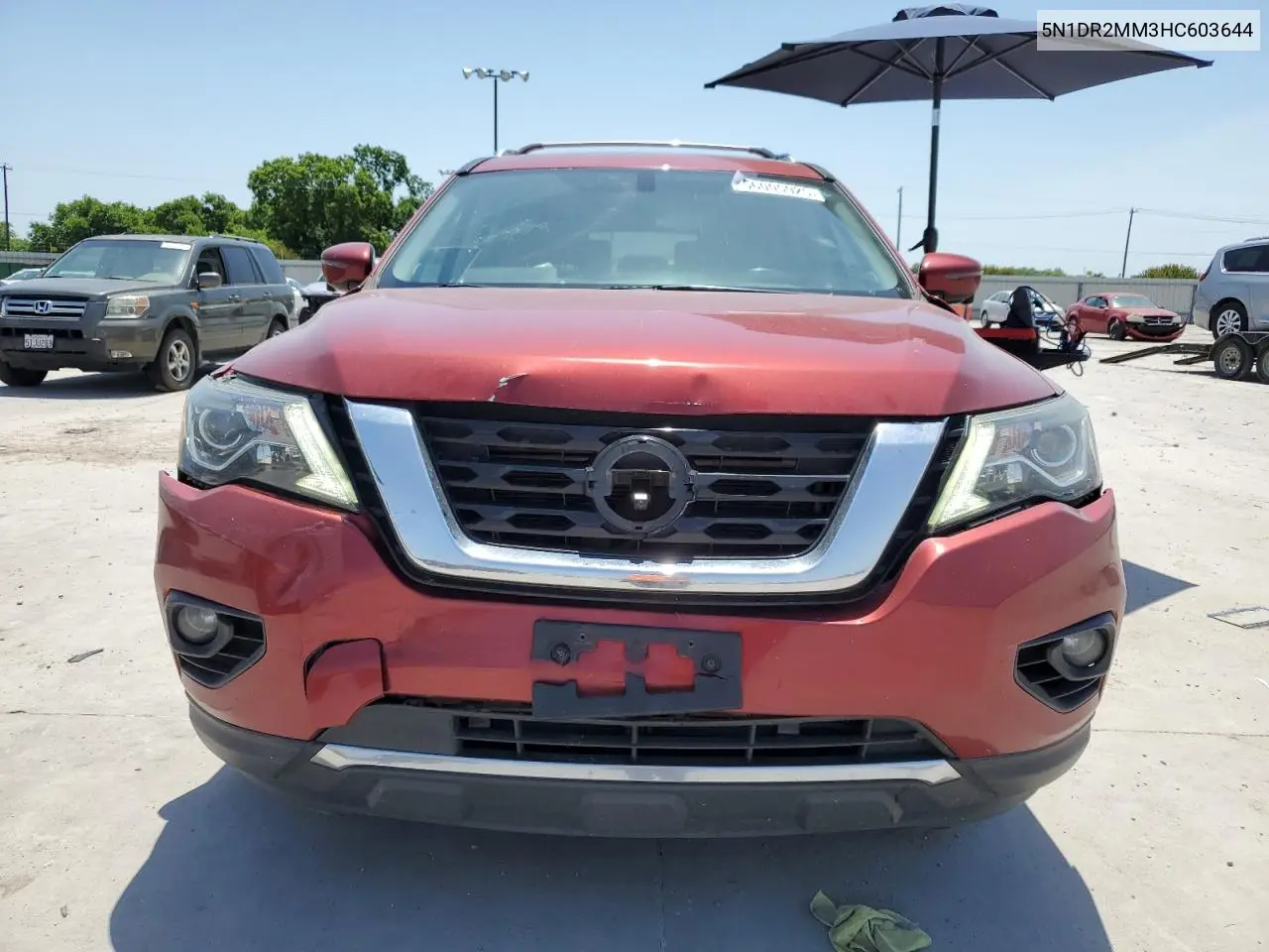 2017 Nissan Pathfinder S VIN: 5N1DR2MM3HC603644 Lot: 56005925