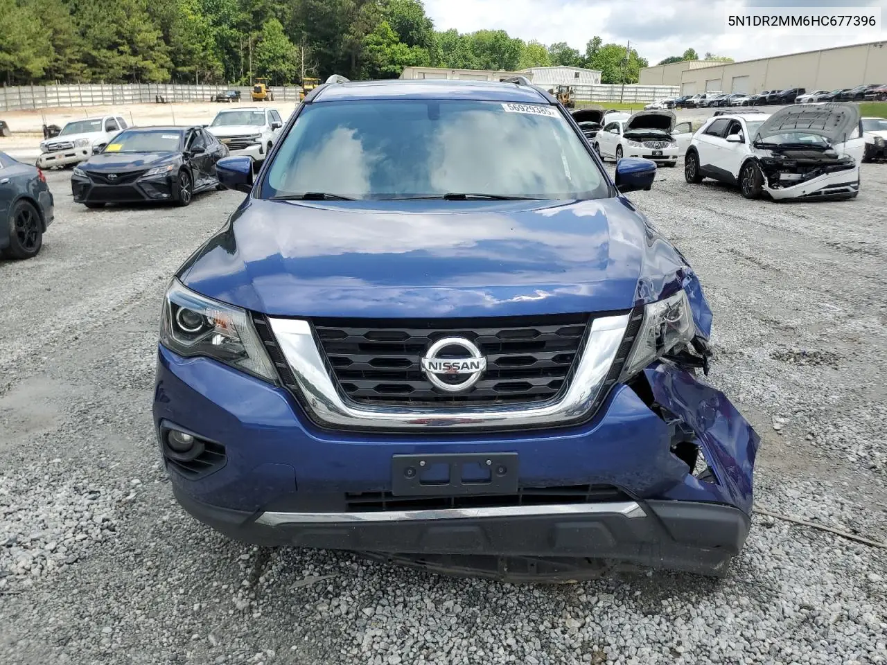 2017 Nissan Pathfinder S VIN: 5N1DR2MM6HC677396 Lot: 56929385