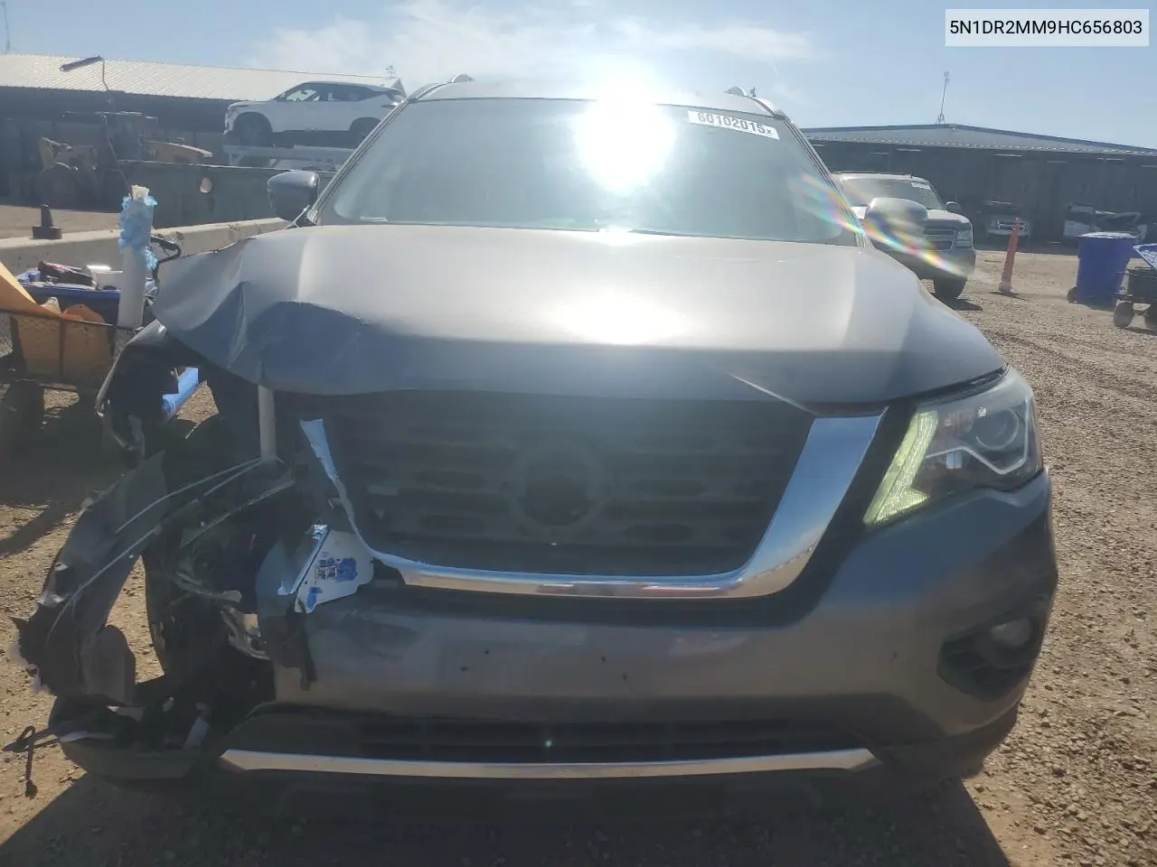 2017 Nissan Pathfinder S VIN: 5N1DR2MM9HC656803 Lot: 60102015