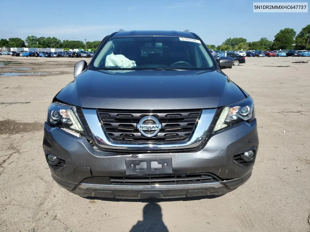 2017 Nissan Pathfinder S VIN: 5N1DR2MMXHC647737 Lot: 61847995