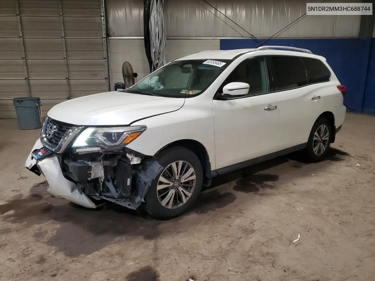 2017 Nissan Pathfinder S VIN: 5N1DR2MM3HC688744 Lot: 62030485
