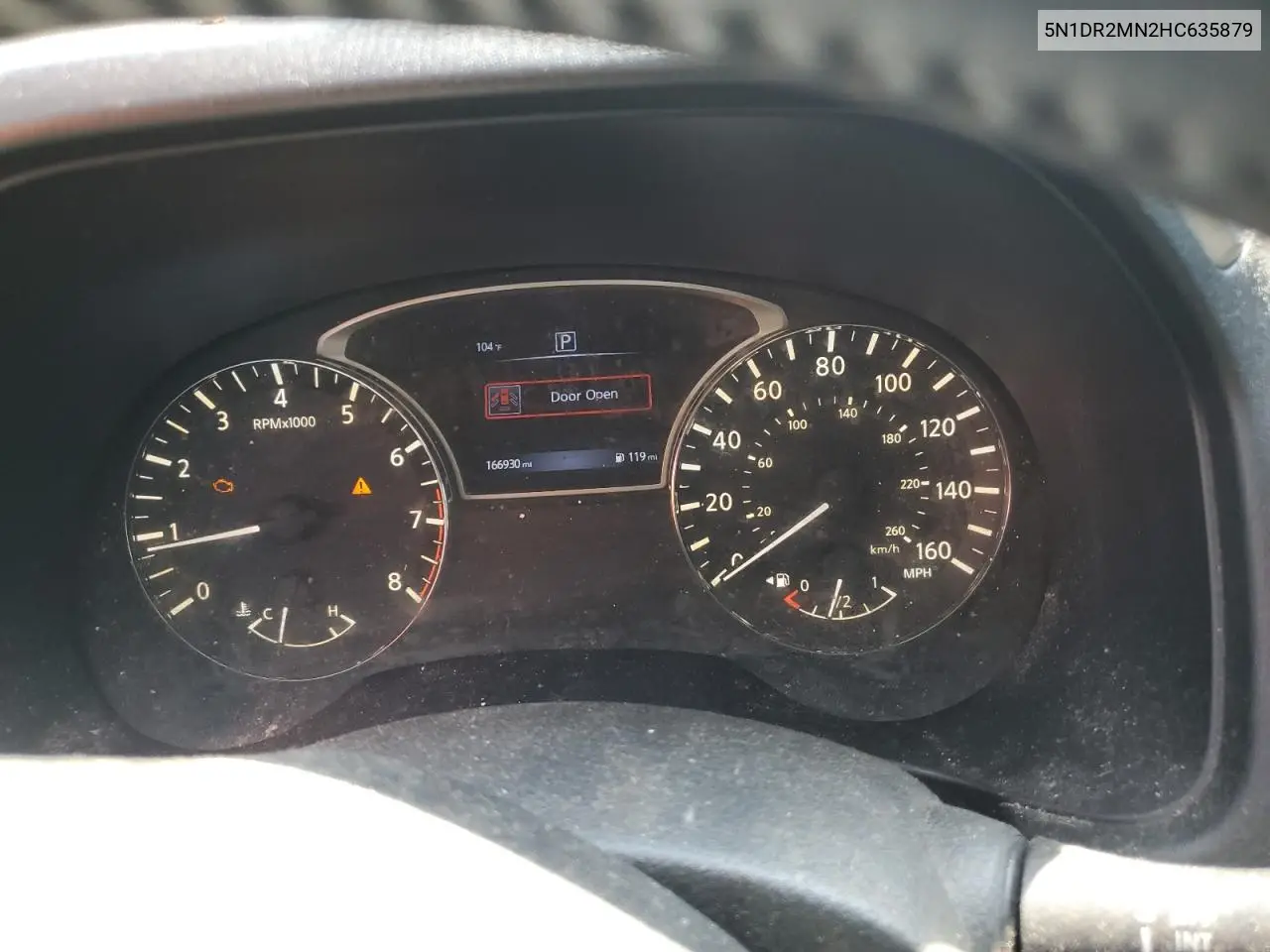 2017 Nissan Pathfinder S VIN: 5N1DR2MN2HC635879 Lot: 62212195