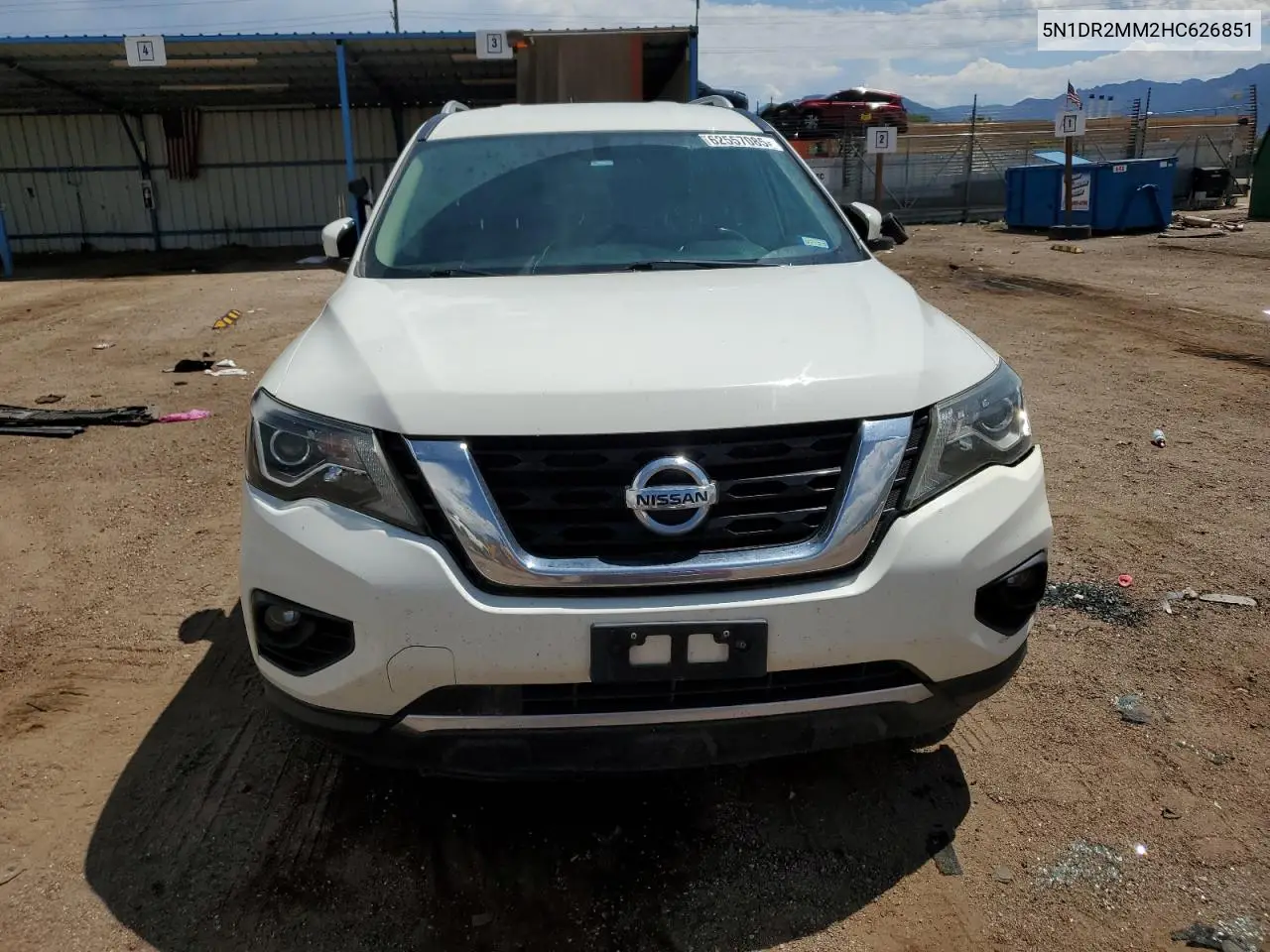 2017 Nissan Pathfinder S VIN: 5N1DR2MM2HC626851 Lot: 62557085